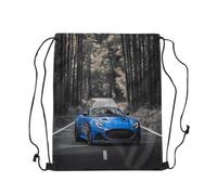 Sacca con Coulisse Auto da Corsa Blu Multifunzionale Sacca Palestra Large Capacity Coulisse Borsa per Pallavolo Basket Yoga