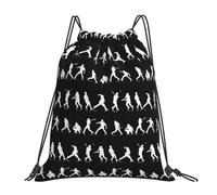 Sacca con Coulisse Baseball Players Unisex Borsa da Ginnastica Moda Sacca Zainetto per Donna Viaggio Escursionismo 39X46Cm