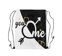 Sacca con Coulisse Il Signor E La Signora Leggera Storage Bag Impermeabile Drawstring Bag per Escursionismo Pallavolo Nager