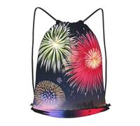 Sacca con Coulisse Splendid Fireworks Traspirante Borsa con Cordoncino Multifunzionale Sacca Zainetto per All'Aperto Calcio Ginnastica 39X46Cm