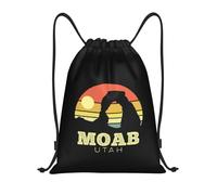 Sacca con Coulisse Utah Vintage Sunset Resistente Borsa Coulisse Stringa Leggero Sacca Zainetto per Spiaggia Viaggio Escursionismo 39X46Cm