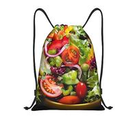 Sacca con Coulisse Various Salad Zaino Borsa di Grande capacità Durevole Coulisse Tasche, per Compleanno, Donna, Ciclismo, 36x42cm