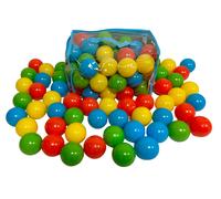 Sacca con Palline Colorate Cesta con 50 Palline Colorate ∅ 6,5Cm per Bambini