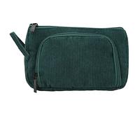Sacca cosmetica di grande capacità di viaggio tanta portatile portatile organizzatore multi funzionale per donne vellutoy nylon 8.47 x 5,12 x 3,35 pollici (Verde)