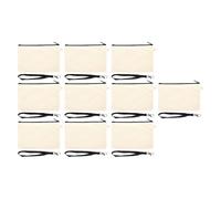 Sacca cosmetica in tela cordino nero gancio di campeggio per campeggio per campeggio per campeggio per campeggio per campeggio da viaggio 10pcs (Bianco)