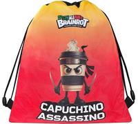 Sacca Coulisse Ufficiale Brainrot, Zaino Coulisse, Cappuchino