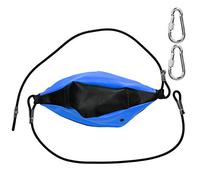 Sacca da allenamento per pugni a sospensione con palla da boxe, palla di riflessi ad alta velocità a doppia estremità per boxe, MMA e fitness, in pelle PU altamente elastica con im (Nero Blu)
