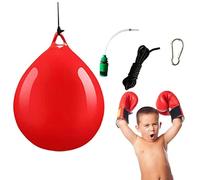 Sacca da boxe iniettata per acqua, borsa da boxe rossa Aqua Punch Bag con fionda e ganci, per bambini, adolescenti