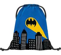 Sacca da ginnastica per asilo, borsa sportiva per ragazzi, ragazze, sacca sportiva per bambini, Batman Blu