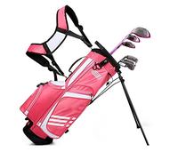 sacca da golf, Borsa da golf con supporto, borsa retrattile for viaggi, organizer di grande capacità for divisori a 3 vie(Pink)