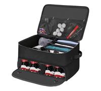 Sacca da golf per auto - Ampio spazio per accessori e attrezzatura da golf,Armadietto da resistente all'acqua con scomparto ventilato separato per | organizer per bagagliaio da a 2 strati