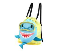 Sacca da Nuoto per Bambini con Scomparti Scarpe Design Squalo Zaino a | Borsa da Nuoto con Separazione Asciutto/Bagnato Per Shopping Danza Viaggio Palestra Età 3+ Maschi E Femmine