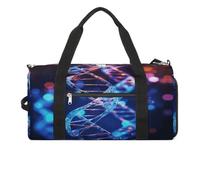 Sacca da palestra DNA Genetic Helix, borsa da palestra per donne e uomini, con scomparto per scarpe, riutilizzabile, mini borsa da palestra, elica genetica DNA, taglia unica