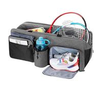 Sacca da tennis - Supporto per racchette sportive, pacchetto da tennis leggero | 7 supporti per lenzuola, organizzatore multicompartimento, comoda tracolla per corte