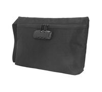 Sacca da viaggio antimacchia con filato al carbone, con lucchetto, resistente agli odori, nero, impermeabile, odore-proof