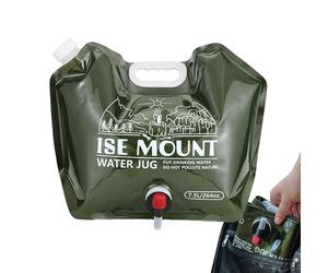 Sacca d'acqua - Borsa con capacità di 7,5 litri - Serbatoio 'acqua verde con rubinetto, per famiglia e amici durante le attività all'aperto tra cui campeggio, escursionismo, gita in zaino