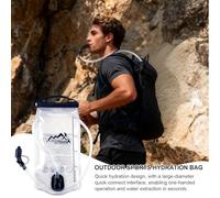 Sacca d'acqua per escursionismo - Confezione con apertura grande da 1,5 a 2 litri, attrezzatura da campeggio leggera per sacca d'acqua | potabile per ciclismo all'aperto campeggio caccia corsa