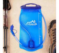 Sacca d'acqua per escursionismo - Confezione con apertura grande da 1,5 a 2 litri, attrezzatura da campeggio leggera per sacca d'acqua | potabile per ciclismo all'aperto campeggio caccia corsa