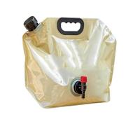 Sacca d'acqua pieghevole da 8 litri con rubinetto a vite regolabile | Sacca d'acqua stagnante a 3 strati addensata con maniglia