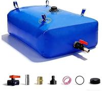 Sacca di Stoccaggio dell'Acqua, 1000 L Portatile e Pieghevole, Sacca per Acqua Dolce in PVC 1000D Resistente all'Usura, per Irrigazione da Giardino, Camper, Uso di Emergenza(330 L/87.18 gal)