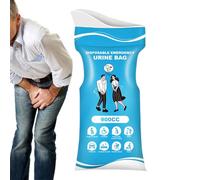 Sacca di urina 900 ml - borsa per urina da campeggio unisex | Soluzione igienica per bagno usa e getta per adulti in viaggio portatili di emergenza - Ideale per viaggi, campeggio, ingorghi di traffico
