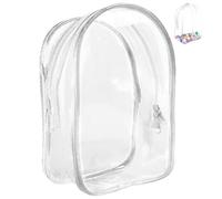 Sacca di visualizzazione della figura trasparente con portachiavi, sacchetto di visualizzazione della figura trasparente con custodia portatile del portachiavi con tasca per polvere sospesa con cerni