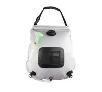 Sacca Doccia Solare e con Termometro , Grigio , size to 8 | Capacità , Sacca da Doccia Solare, Trasportabile, Serbatoio Acqua Portatile con Tubo, per Escursioni, Campeggiatori