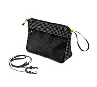 Sacca Dry-Wet Separation per Campeggio e Viaggio | Scomparti interni e tasche a rete, separazione asciutto-umido per organizzazione ottimale(Black [Strap Style])