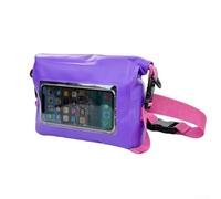 Sacca Impermeabile Pesca Vita Chiusura Roll-Top PVC | Multi-tasche organizzate, spazio per esche e telefono, profondità 16cm, per accesso durante l'uso(Purple)