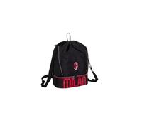 SACCA MILAN CON TASCHE LATERALI NERA IN TESSUTO CON PORTA SCARPE SEVEN
