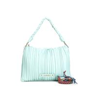 SACCA MORBIDA CON PLISSETTATURA, MANICOA TRECCIA E CORDONCINO COLORATO