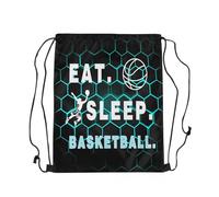Sacca Palestra Pallacanestro Azzurra Resistente Storage Bag Traspirante Drawstring Backpack per Pallavolo Nager Spiaggia
