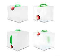 Sacca per Acqua Pieghevole 20L Esterna per trasparente PVC Sacca | Capacità 20 litri, design pieghevole, materiale PVC per trasparente, ideale per campeggio e trekking(15L)