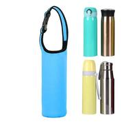 Sacca per bottiglia d'acqua con manico, borsa per protezione per bottiglie d'acqua,Porta bottiglia d'acqua gestita vettore esterno | Chiusura alla fibbia a manica protettiva in neoprene per l'idratazi
