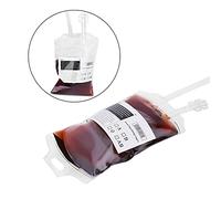 Sacca Per Flebo di Sangue di Halloween, Sacca Per Bevande di Sangue da 350 Ml Perfetta Per Balli in Costume di Halloween E Altri Tipi di Feste Contenitore Decorativo Per Confezioni di Succhi di Frutta