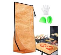 Sacca per il Riposo della Carne,Involucro Copri Carne da Esterno con Ampia Apertura - Coperta Per La Stagionatura Della - Include Guanti Trasparenti E Clip In Silicone, Griglia Per Riposo