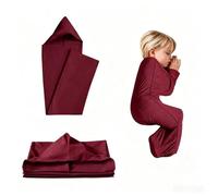 Sacca Per Il Sonno Per Adulti E Bambini - Coperta Leggerissima Indossabile Per Alleviare Lo Stress E L'ansia, Pod Per Il Sonno Lavabile(RED,Small)