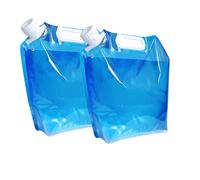 Sacca per l'acqua pieghevole, 2 contenitori per l'acqua pieghevoli da 10 litri, sacca per l'acqua portatile pieghevole, adatta per attività all'aperto come campeggio, picnic, escursioni, ecc.