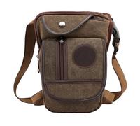 Sacca per le gambe da uomo, in tela, per le gambe, per il trasporto di tutti i telefoni per il percorso della bicicletta all'aria aperta, marrone (tela), vedi descrizione, Vedi descrizione