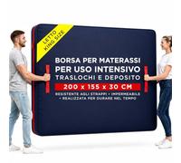 Sacca per Materasso Matrimoniale King Size con 4 Maniglie - Custodia da Trasloco Impermeabile in Poliestere Oxford, Protegge da Polvere, Macchie e Parassiti