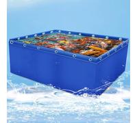 Sacca per Piscina Pieghevole in PVC Impermeabile, Adatta a cupole di Vetro, laghetti e Giardini - 2x2x1 Metri, con valvola di Scarico - Soluzione di approvvigionamento idrico di Emergenza.