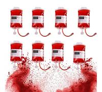Sacca Per Sangue, Contenitore Per Bevande Per Feste, Sacca Di Sangue, 8 Pcs 350ml Borsa Per Bevande Di Halloween, Sacca Di Sangue Vampire, Sacchetti Per Bevande Tema Sangue, Sacche Di Sangue Finte