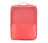 Sacca per scarpe ryttgop, 8,66 x 11,42 x 5,12 in borsa da viaggio, organizzatore a doppio strato pieghevole per viaggiare ogni giorno (Sandía roja)