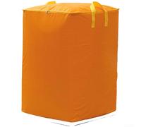 Sacca per traslochi extra large, resistente, impermeabile, per vestiti, biancheria da letto, coperte, con manici rinforzati e doppia cerniera, grigio, 95 L (H)