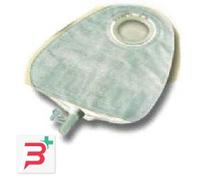 SACCA PER UROSTOMIA RICOPERTA IN TESSUTO NON TESSUTO BIANCO CON VALVOLA DI SCARICO A SCOMPARSA ALTERNA MIO URO MULTICHAMBER SISTEMA A 2 PEZZI FORO 40MM CAPACITA' MIDI 390 30 PEZZI