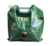 Sacca Pieghabile per Riserva d'Acqua - Borsetta Portatile Impermeabile con Rubinetto - 7.9L Grande Capacità Sacca Pieghevole con Maniglia per Viaggio | per Outdoor Campeggio Escursionismo Arrampicata