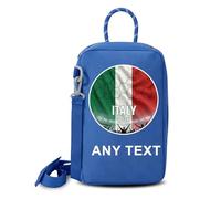 Sacca Porta Scarpe Personalizzata Da Calcio Con Bandiera E Testo, Borsa Per Scarpe Customizzati Con Tracolla, Scarpe E Borse A Tema Coppa Del Mondo Per Lo Sport, I Viaggi, La Palestra (Blu)