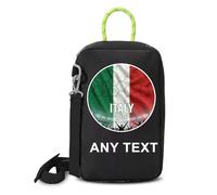 Sacca Porta Scarpe Personalizzata Da Calcio Con Bandiera E Testo, Borsa Per Scarpe Customizzati Con Tracolla, Scarpe E Borse A Tema Coppa Del Mondo Per Lo Sport, I Viaggi, La Palestra (Nero)