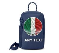 Sacca Porta Scarpe Personalizzata Da Calcio Con Bandiera E Testo, Borsa Per Scarpe Customizzati Con Tracolla, Scarpe E Borse A Tema Coppa Del Mondo Per Lo Sport, I Viaggi, La Palestra (Blu navy)