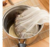 Sacca riutilizzabile con coulisse, 25 x 21 cm, in cotone a maglia fine, per tè, caffè, zuppe, uso in forno alogeno, ad alta resistenza